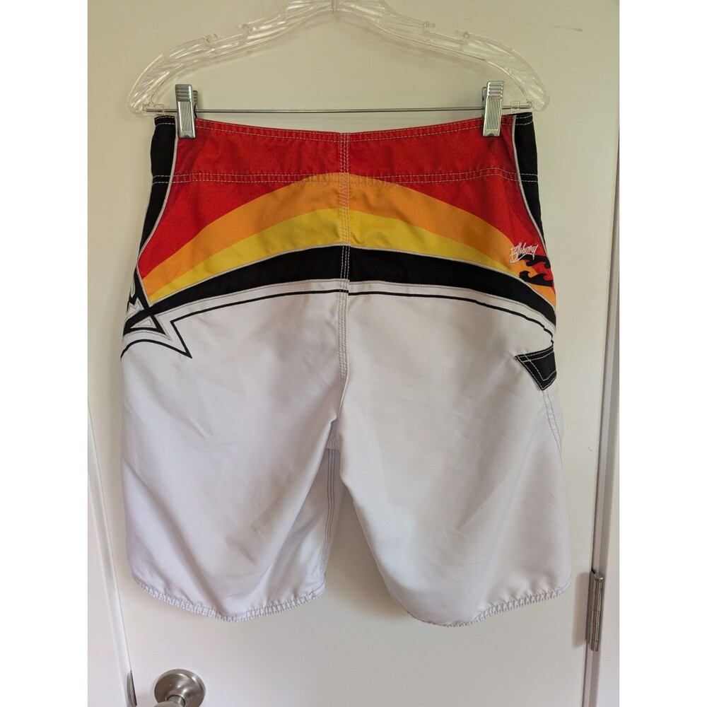 Vintage Y2K Billabong Board Shorts 30 Rainbow Surf Swim Embroidered Retro Beach